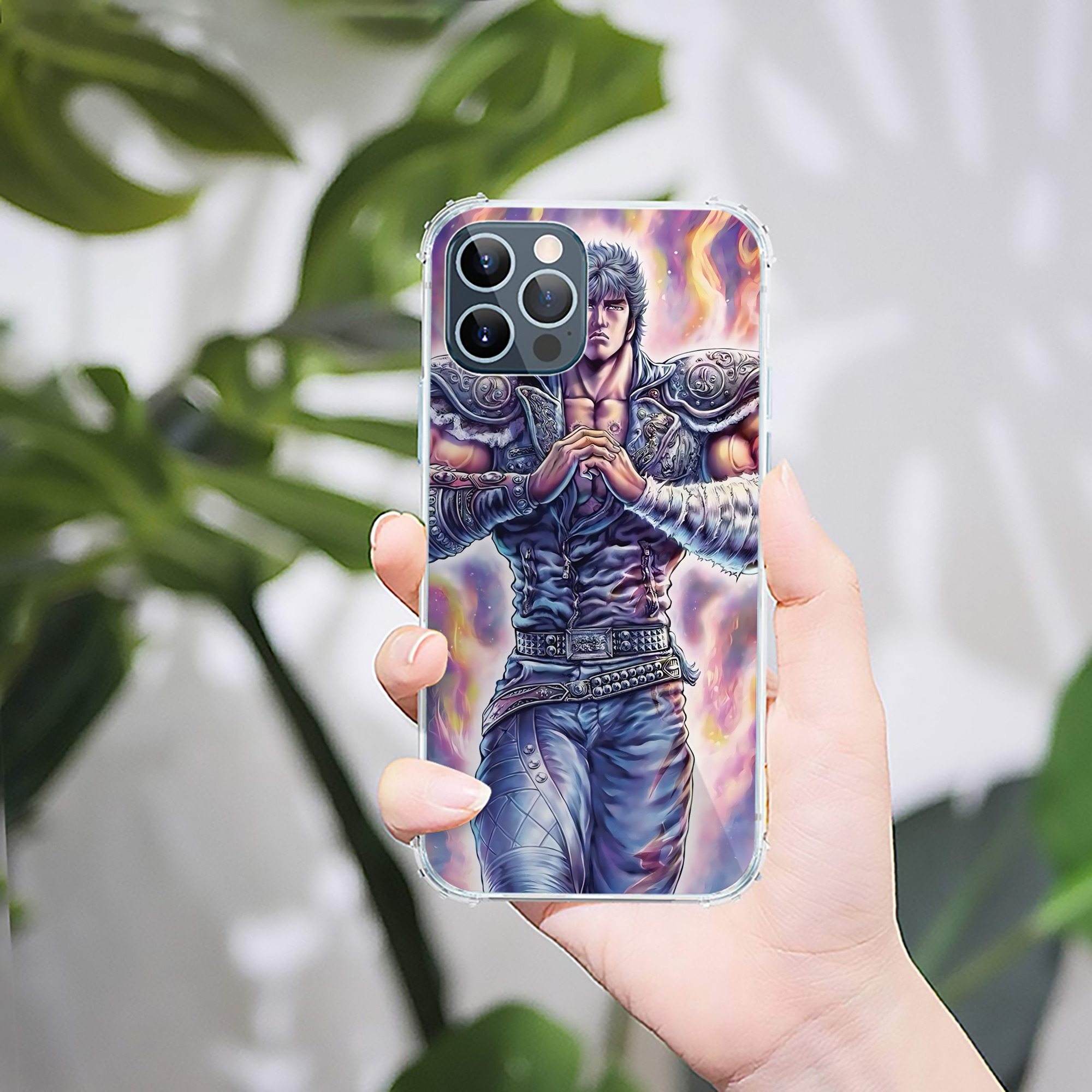 （画像用） 北斗の拳 Fist of the North Star 【iPhone 12シリーズ対応】透明スマホケース（クリアソフトケース）